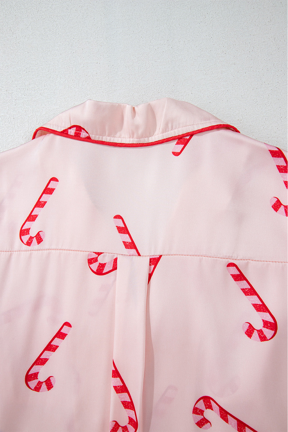 Pink Christmas Candy Cane Pyjama Set