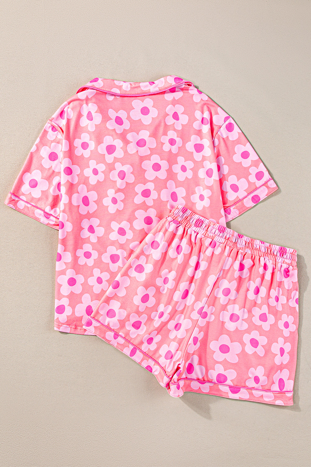 Flower Print Pajamas Set