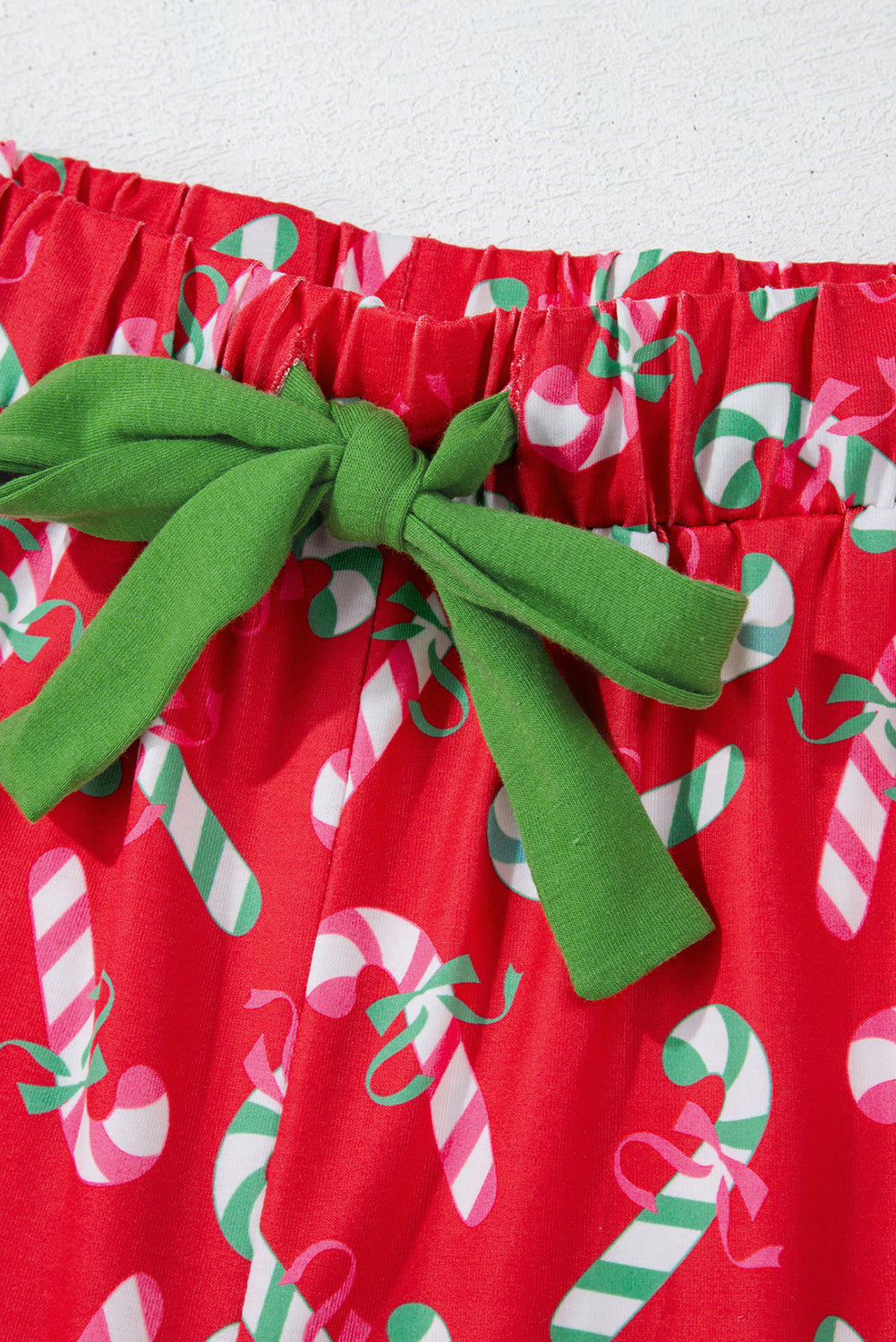 Red Christmas Candy Cane Pyjama Set