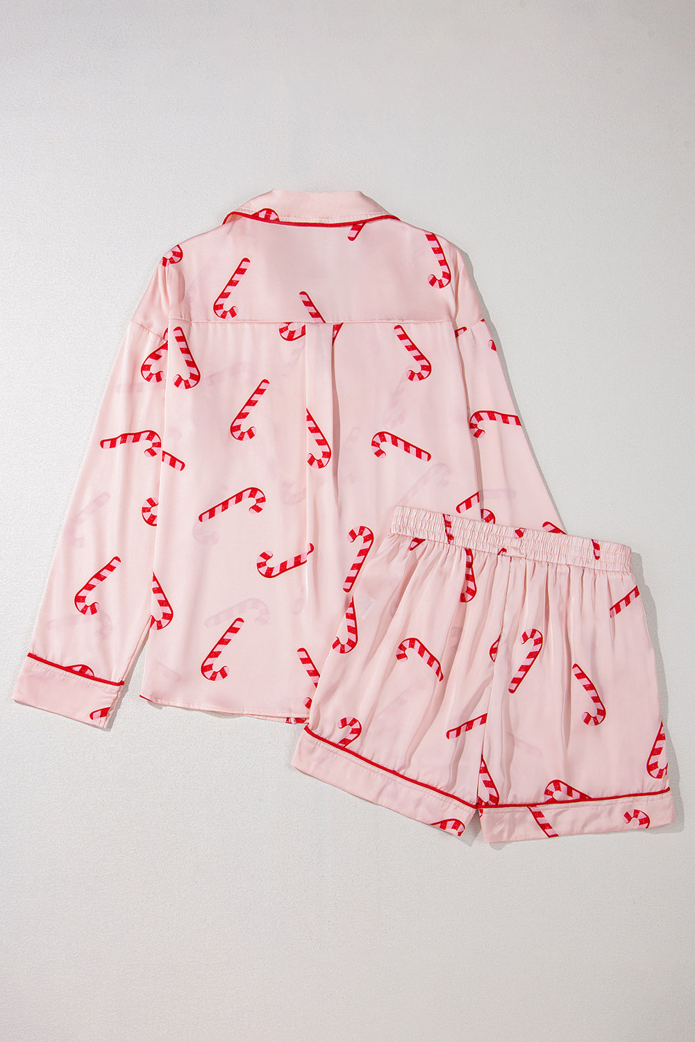 Pink Christmas Candy Cane Pyjama Set