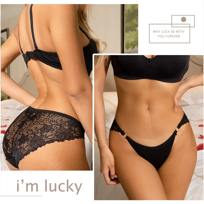 4PCS Floral Lace Panties