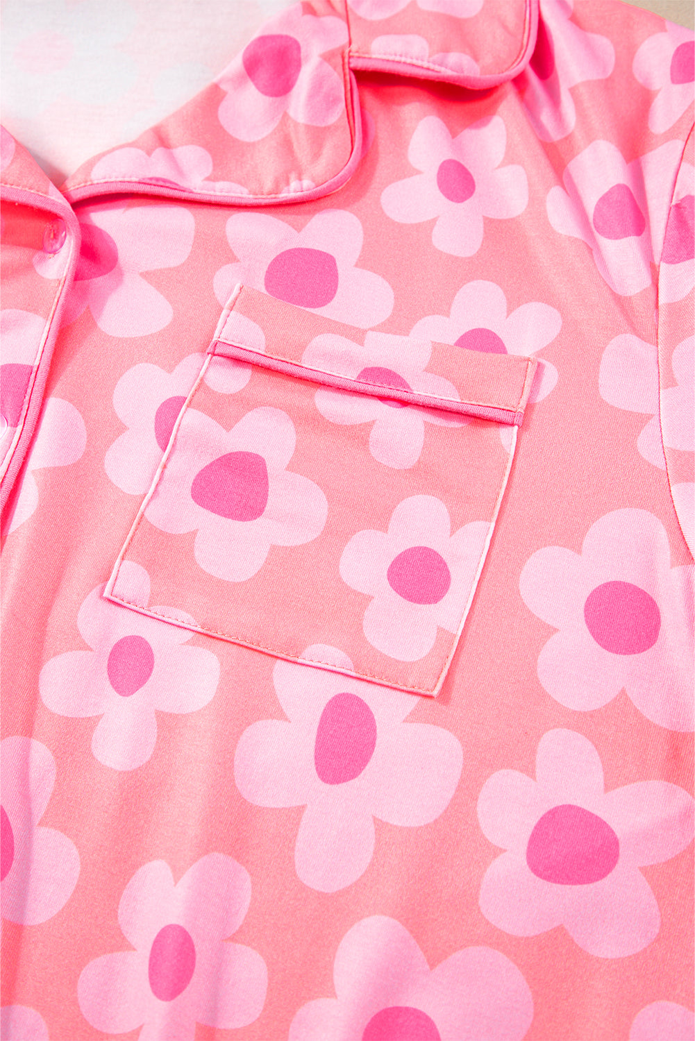 Flower Print Pajamas Set