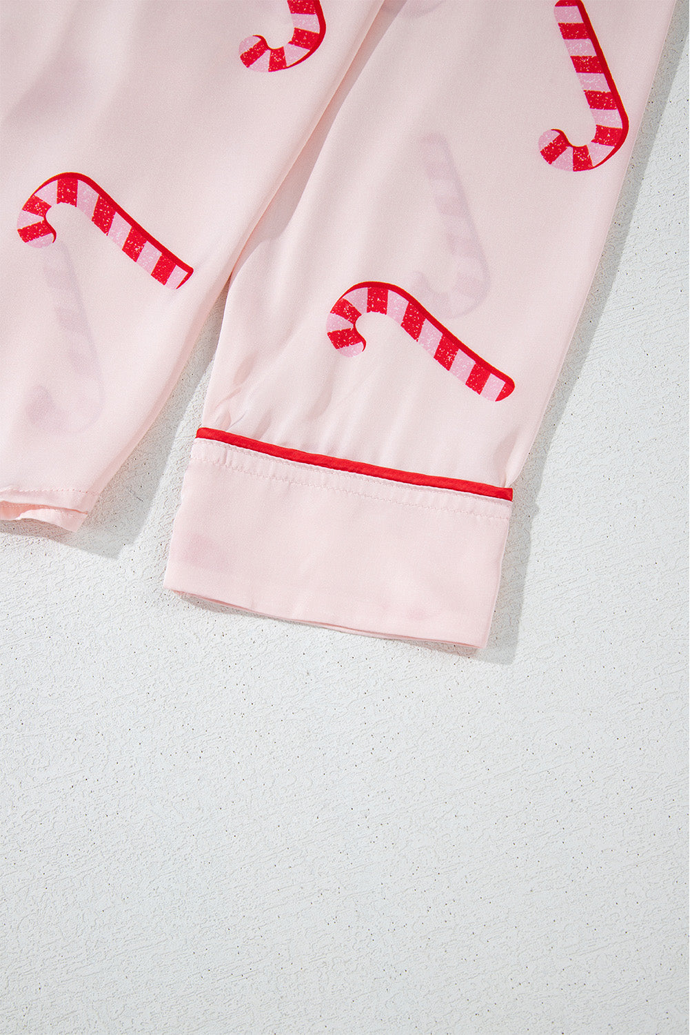 Pink Christmas Candy Cane Pyjama Set