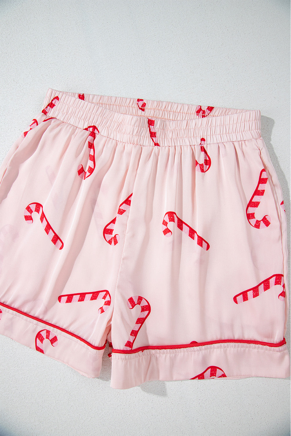 Pink Christmas Candy Cane Pyjama Set